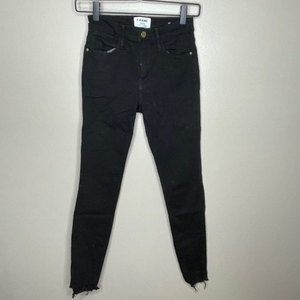 Frame Le High Skinny‎ Black Jeans